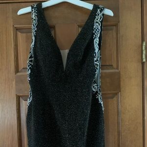 Short Black/Gold cocktail dress